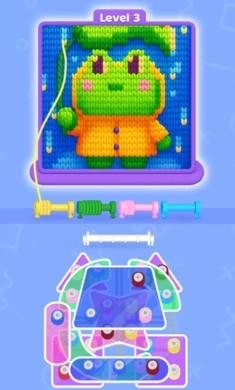 羊毛分类颜色拼图