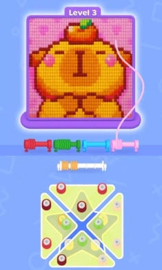 羊毛分类颜色拼图