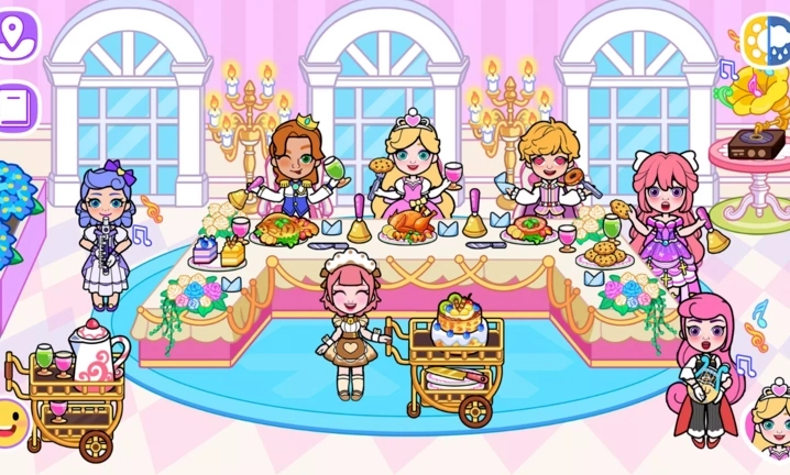 冰雪公主世界城堡娃娃屋派对(2)