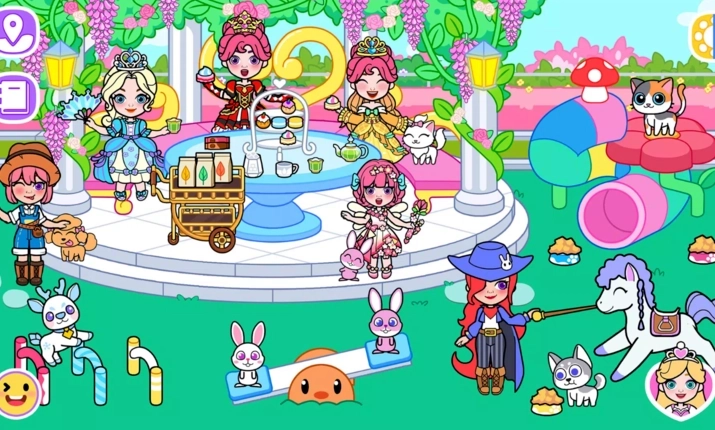 冰雪公主世界城堡娃娃屋派对(3)