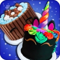 彩虹独角兽甜点