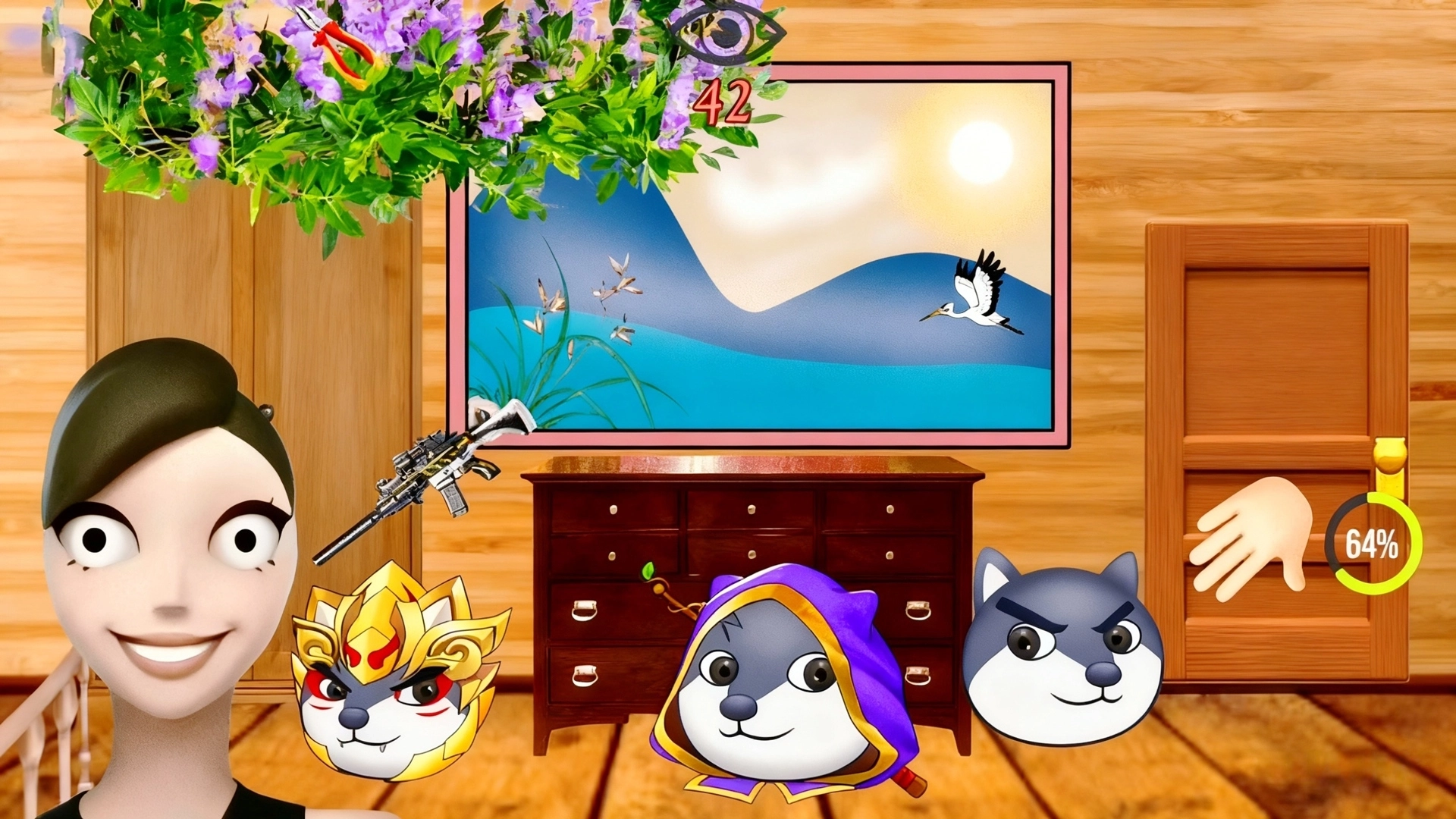 吃饭睡觉打豆豆游戏(3)