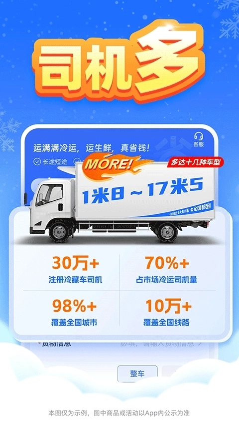 运满满冷运货主版图1