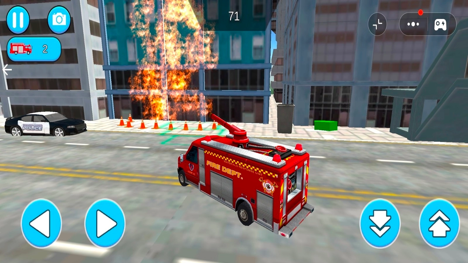 消防车急救模拟游戏图1
