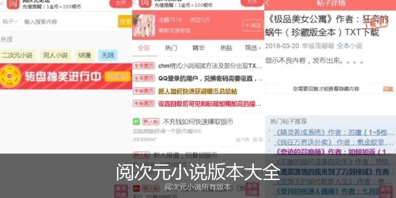 阅次元小说版本大全