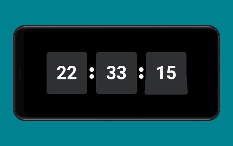 Flutter全屏时钟图2