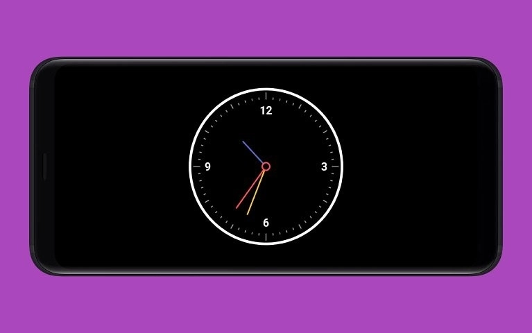 Flutter全屏时钟图4