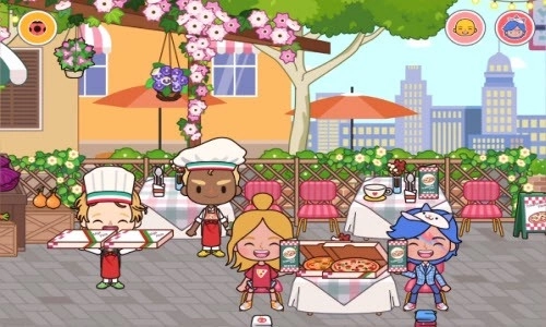 米加小镇更新披萨店和海洋馆