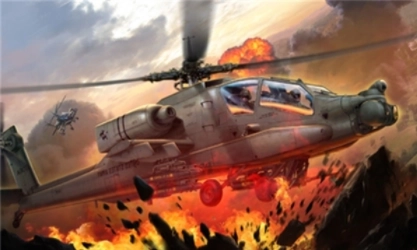 武装直升机打击战游戏