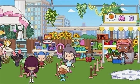 米加小镇户外咖啡馆无广告图1