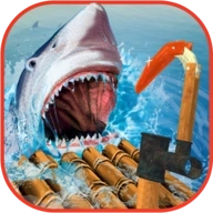 木筏生存逃离鲨鱼