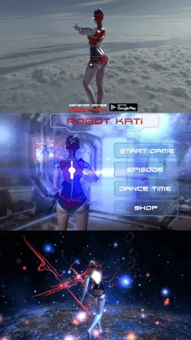 模拟3d女机器人(RobotKati)