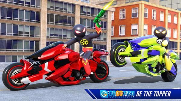 火柴人摩托车超级英雄图3