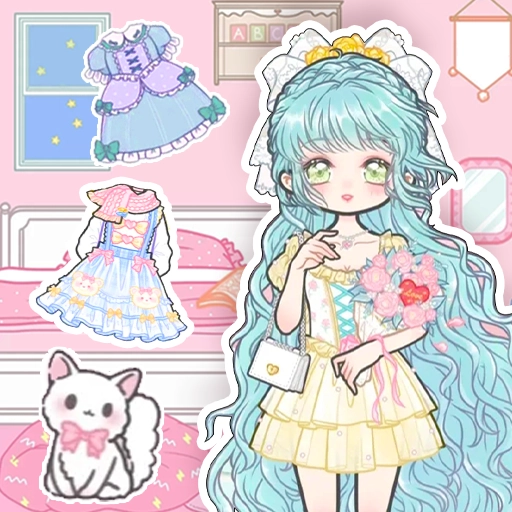 托卡粉彩少女换装游戏
