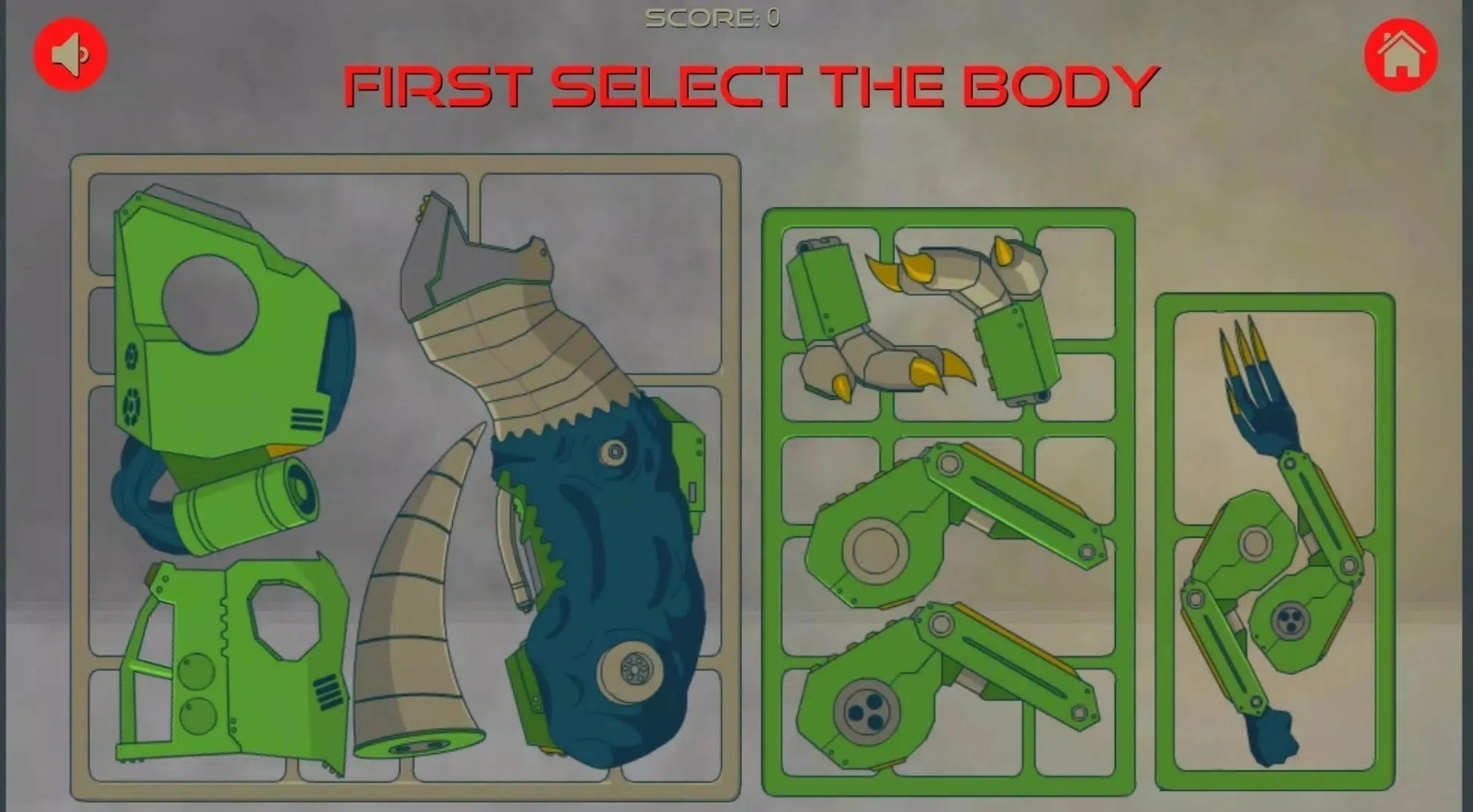 恐龙机器人建造者游戏