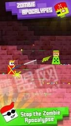 方块人跳跃射击2