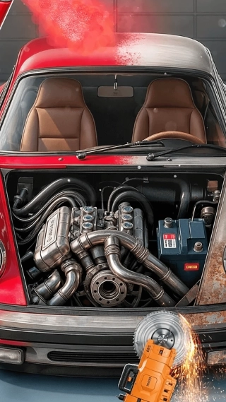 废车清洁与修整