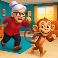 淘气猴子捉弄奶奶（Naughty Monkey Prank Gran）游戏