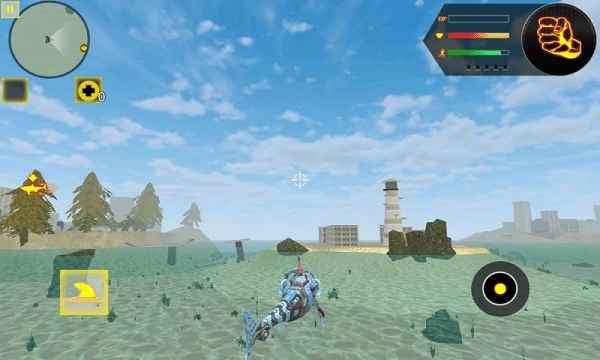 鲨鱼机器人英雄2无敌版