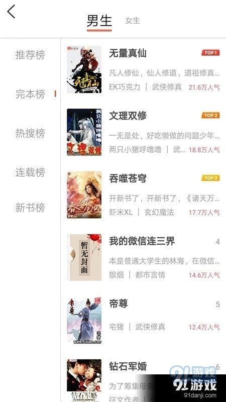 热门网络小说图1