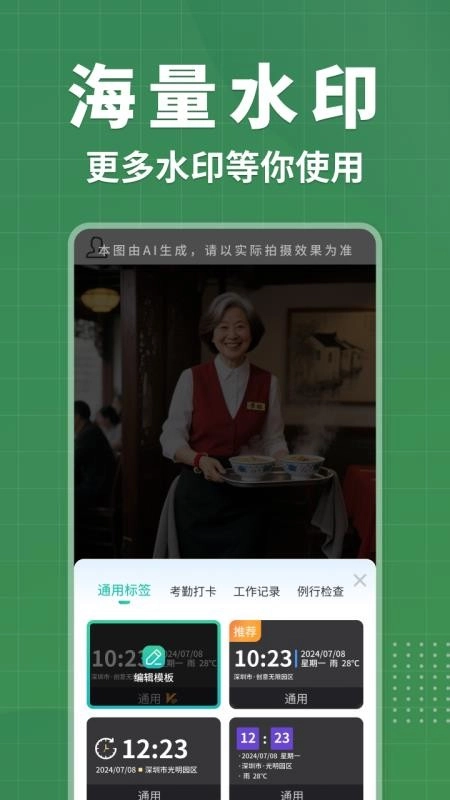 考勤专属水印相机图1