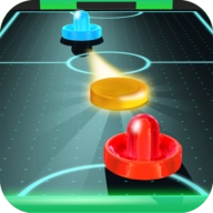 Air Hockey Ice Glow