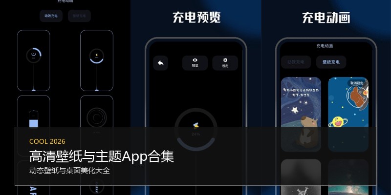 高清壁纸与主题App合集