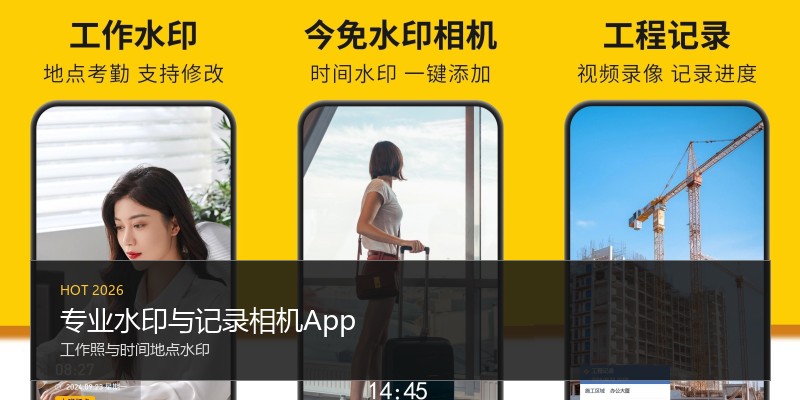 专业水印与记录相机App