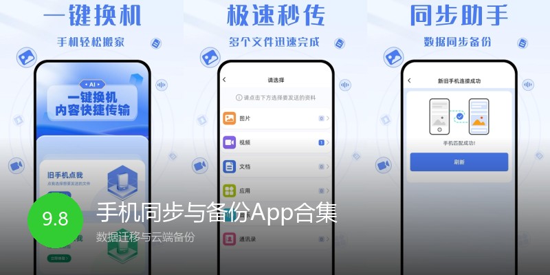手机同步与备份App合集
