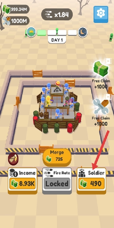 Defend City Merge Shoot Idle游戏