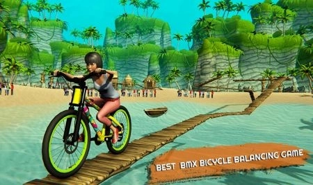 自行车水上平衡赛图2