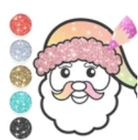 圣诞节填充色游戏