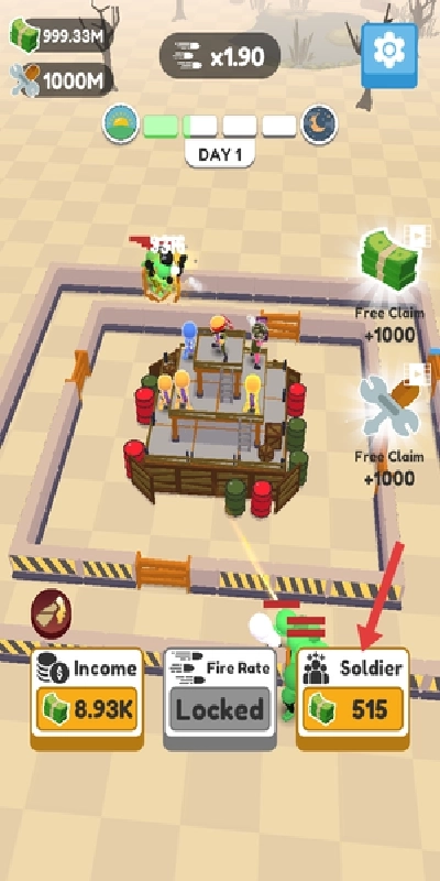 Defend City Merge Shoot Idle游戏