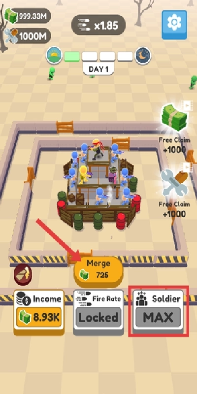 Defend City Merge Shoot Idle游戏