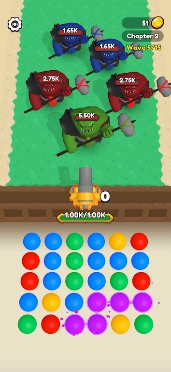 收集颜色炮弹图2