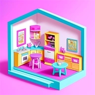 装饰女孩玩偶屋