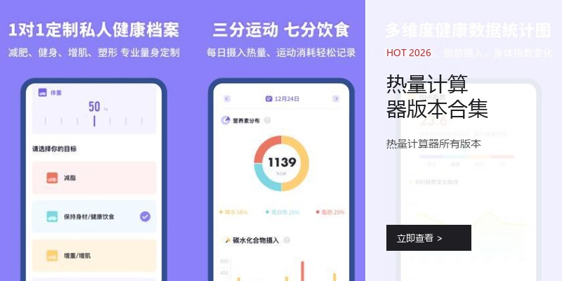 热量计算器版本合集