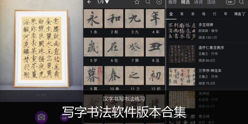 写字书法软件版本合集