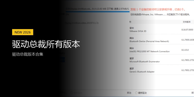 驱动总裁所有版本