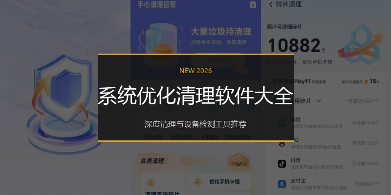 系统优化清理软件大全