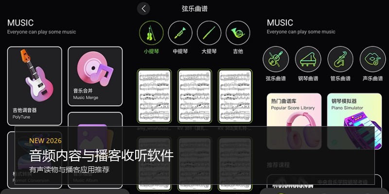 音频内容与播客收听软件