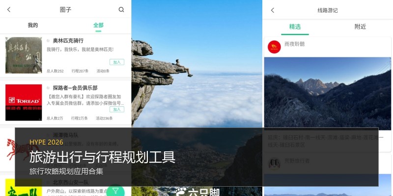 旅游出行与行程规划工具