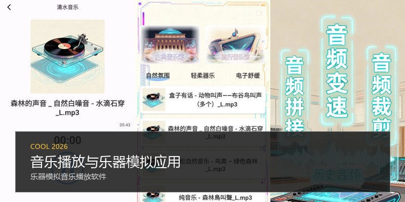 音乐播放与乐器模拟应用