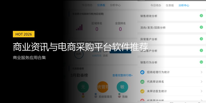 商业资讯与电商采购平台软件推荐