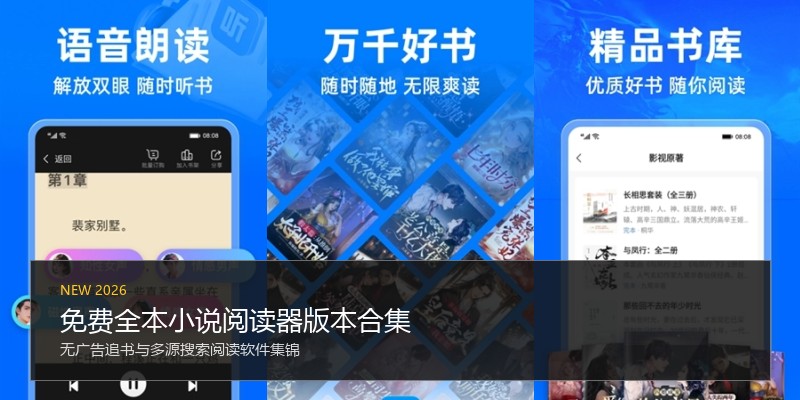 免费全本小说阅读器版本合集