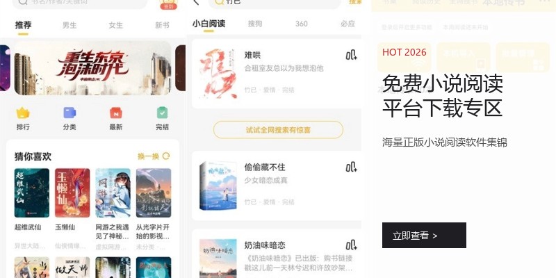 免费小说阅读平台下载专区