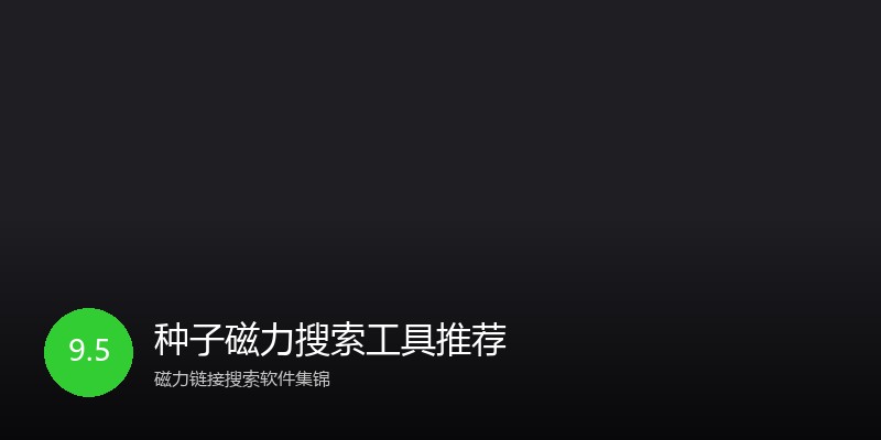 种子磁力搜索工具推荐