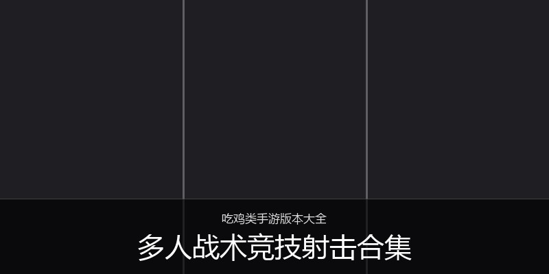 多人战术竞技射击合集