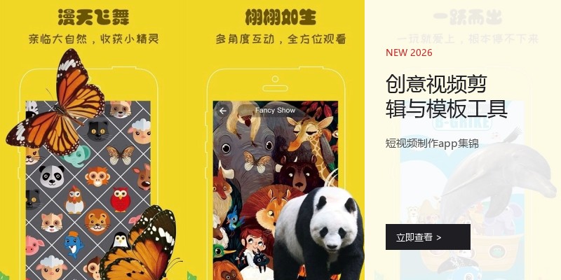 创意视频剪辑与模板工具