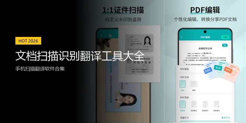 文档扫描识别翻译工具大全